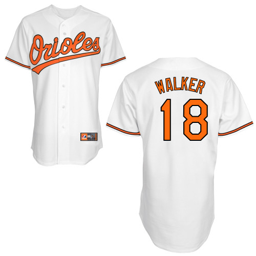 Christian Walker #18 MLB Jersey-Baltimore Orioles Men's Authentic Home White Cool Base Baseball Jersey